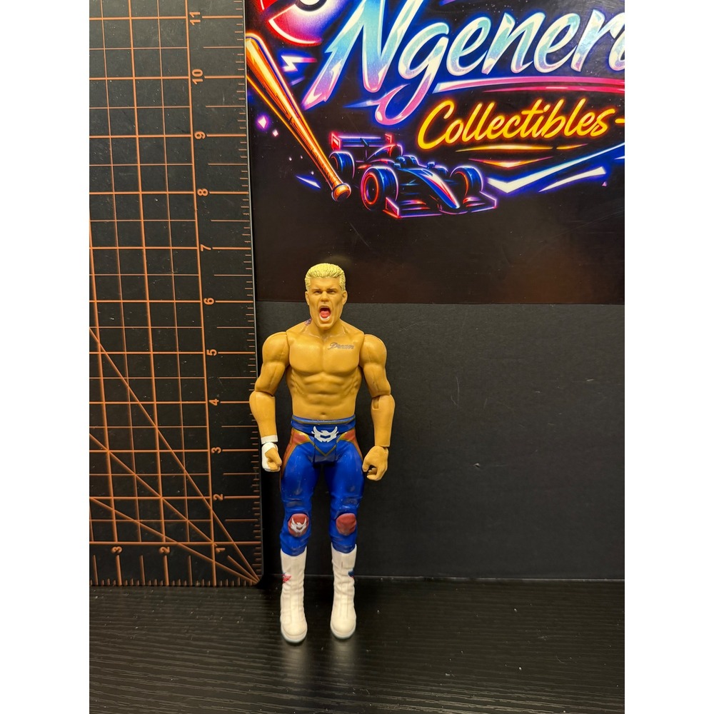 WWE Cody Rhodes Mattel Action Figure Blue Red Wrestling Gear HKP76 2017